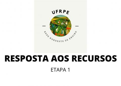 RESPOSTA AOS RECURSOS ETAPA 1